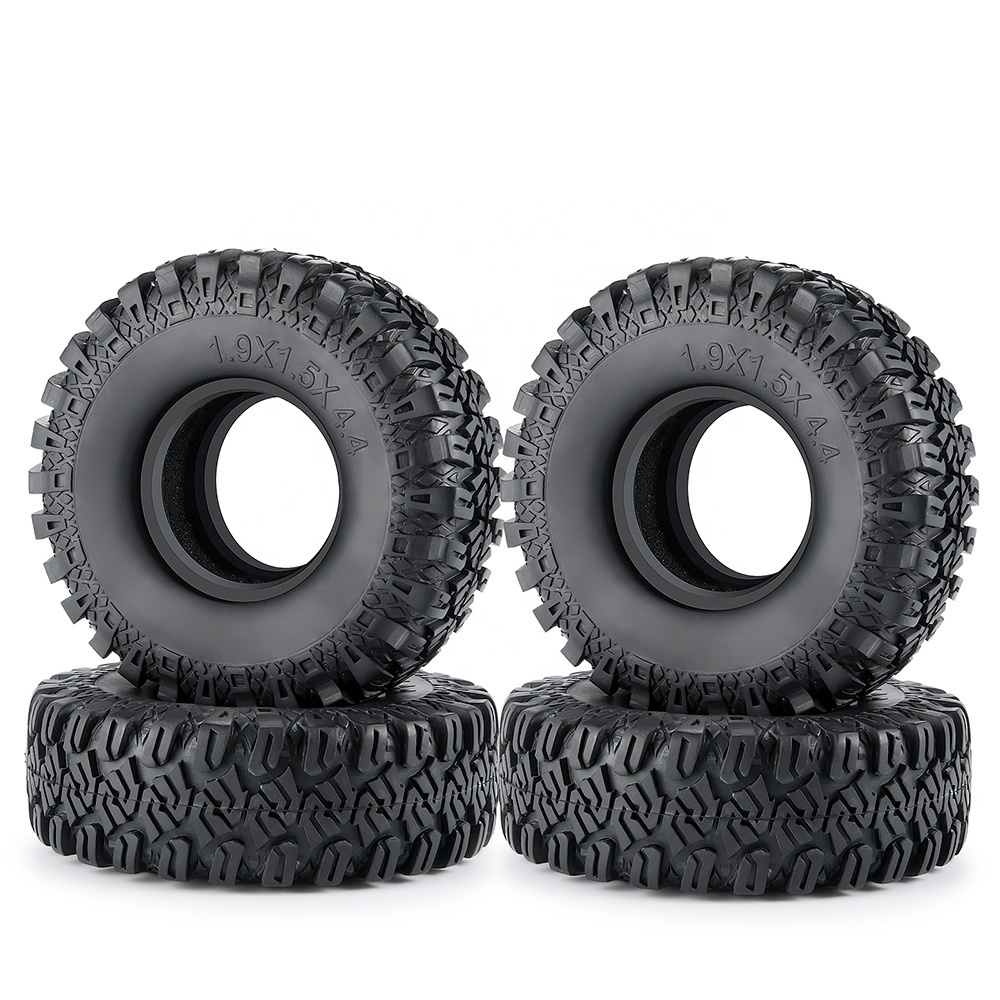 New 1/10 SCX10 CC01 D110 D90 RC 4WD TRX4 TRX6 Upgraded 1.9inch Rubber Tyre 114mm OD Wheels Tire RC Car Spare Accessories