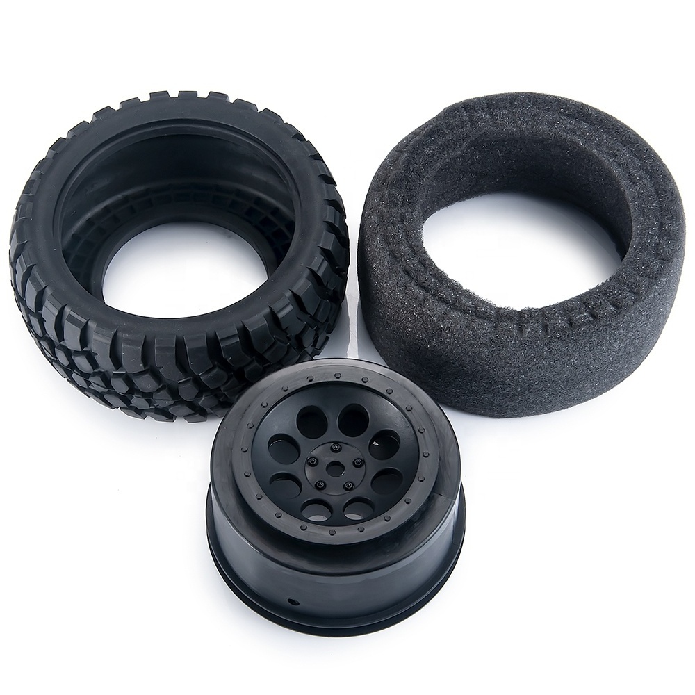 New 1/10 SLASH VKAR 10SC HPI SENTON Upgraded 110*47MM Tire & Beadlock Wheel Rims Hub Spare Accessories