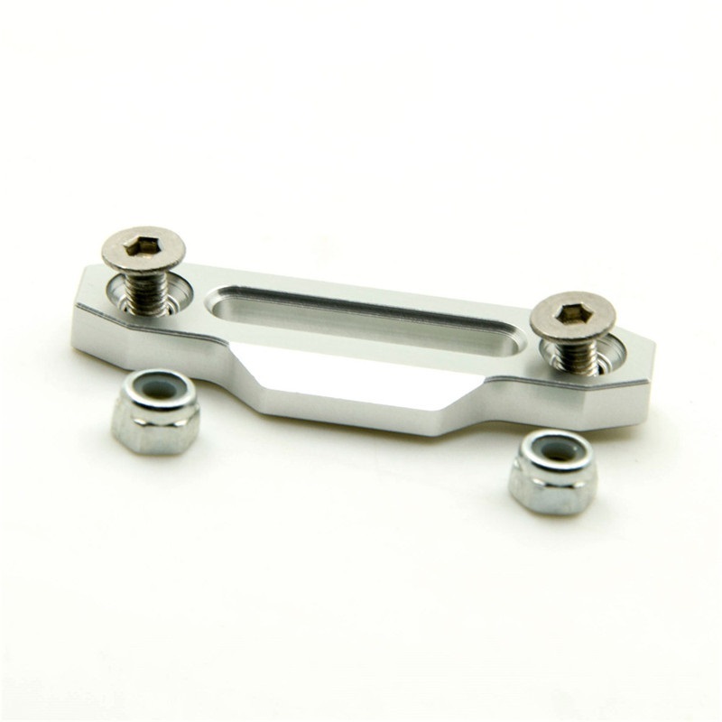 Ultra Aluminum Hawse Fairlead Traction Holder Fixed Seat Winch Control Mount Plate for 1/10 D90 RC Crawler Road Car Spare Parts