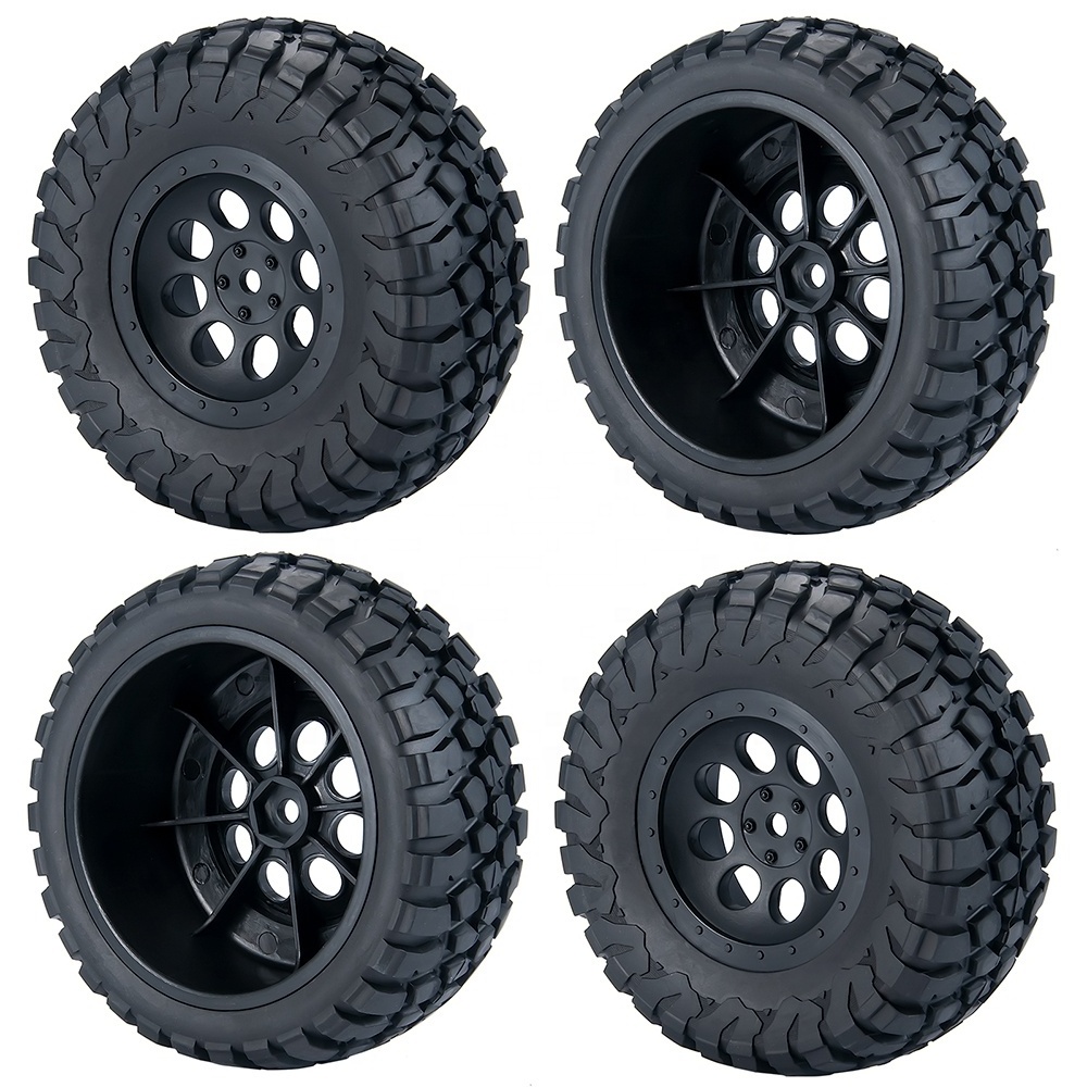 New 1/10 SLASH VKAR 10SC HPI SENTON Upgraded 110*47MM Tire & Beadlock Wheel Rims Hub Spare Accessories