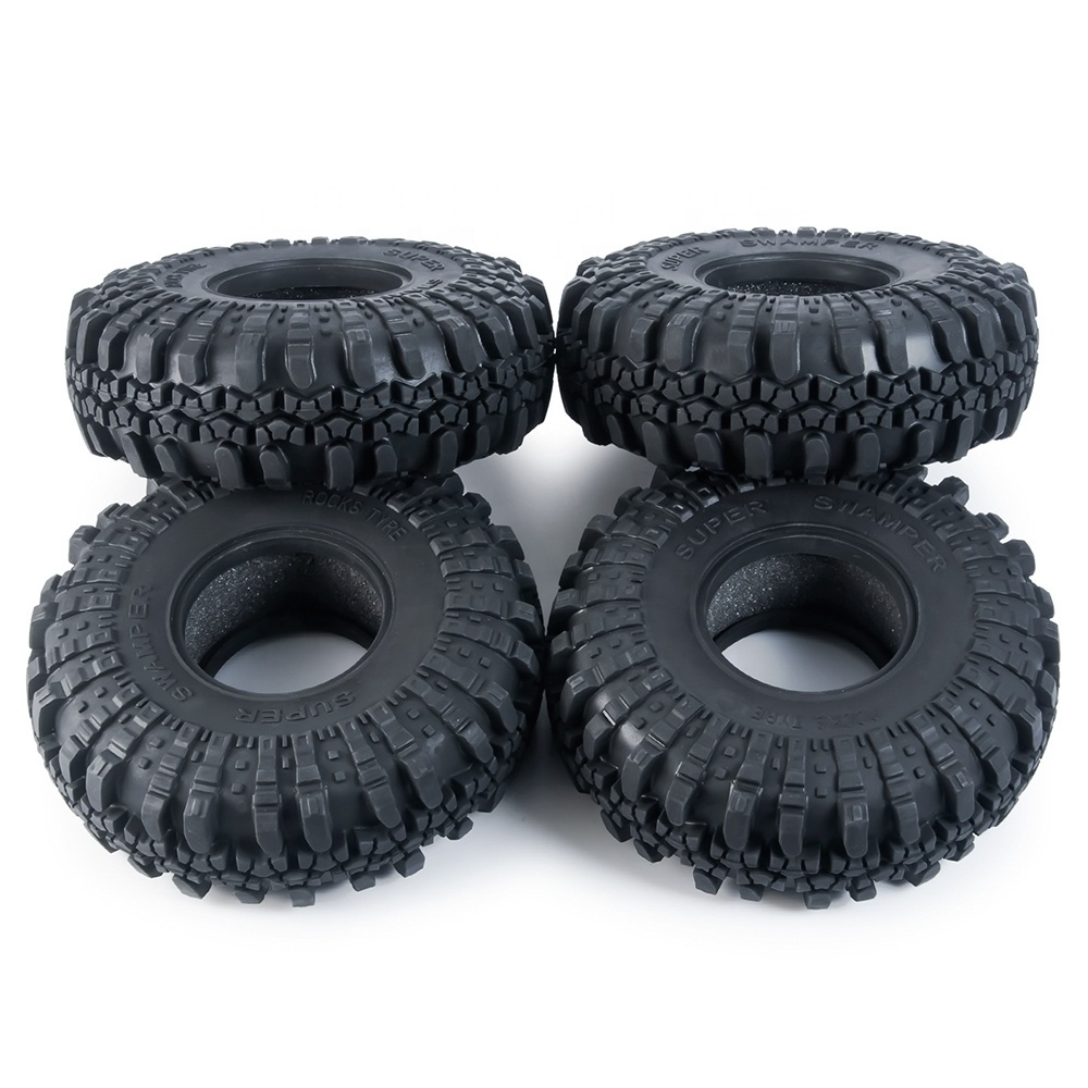 RC Control Parts 2.2inch Rubber Tires  for 1/10 SCX10 90046 TRX-4 D90 D110 RC Crawler Car