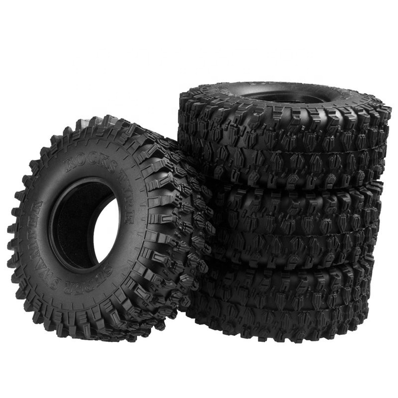 OEM 1.9 inch Wheel rubber Tires rims For TRX-4 SCX10 D90 1:10 RC Crawler RC Car parts