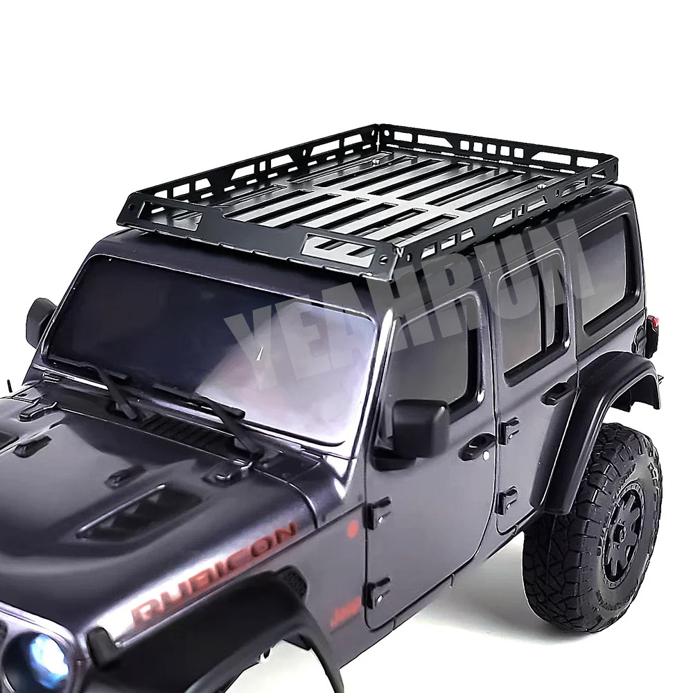 Hardened Metal Roof Rack Luggage Carrier for Kyosho MINI-Z 4x4 Wrangler 1/24 RC Crawler Car Truck Model Decoration Spare Parts