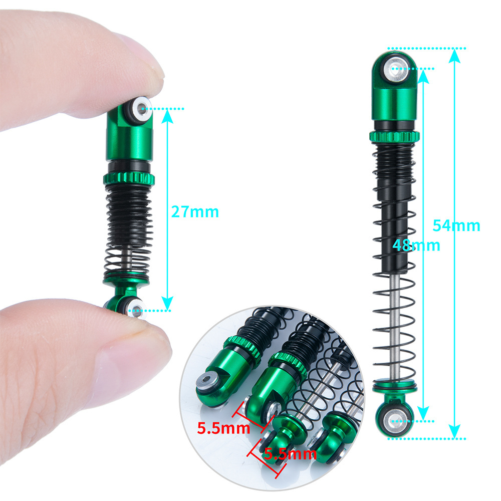 NEW High clearance 54mm damper Shock  Absorber for axial scx24 deadbolt bronco c10 axi10005 rc ca parts