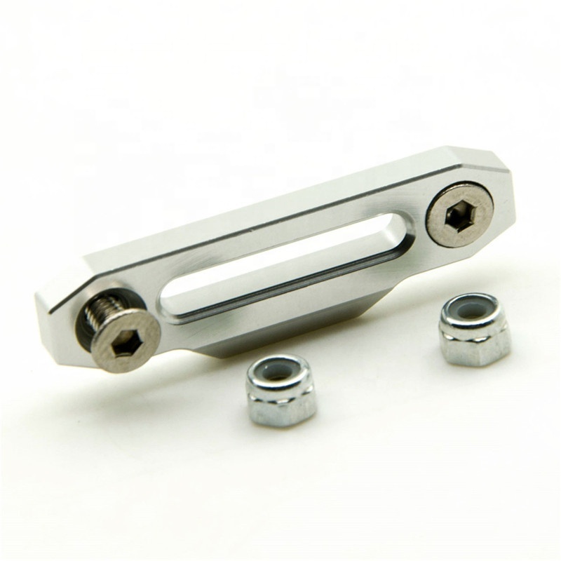 silver Aluminum Winch Control Mount Hawse Fairlead For 1/10 RC D90 Crawler Road Car Upgrade Parts Accessories