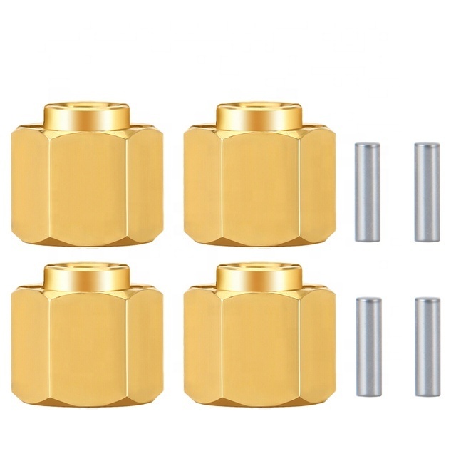 TRX4M Brass Wheel Hex Hubs for TRX-4M K10 90081 Upgrades Parts 1/24 RC Crawler Car Truck Remote control car model accessories