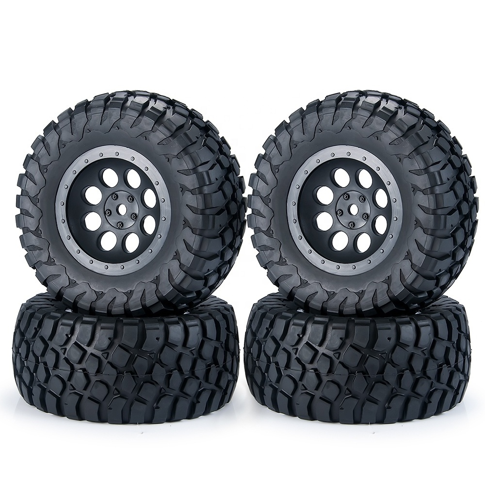 New 1/10 SLASH VKAR 10SC HPI SENTON Upgraded 110*47MM Tire & Beadlock Wheel Rims Hub Spare Accessories