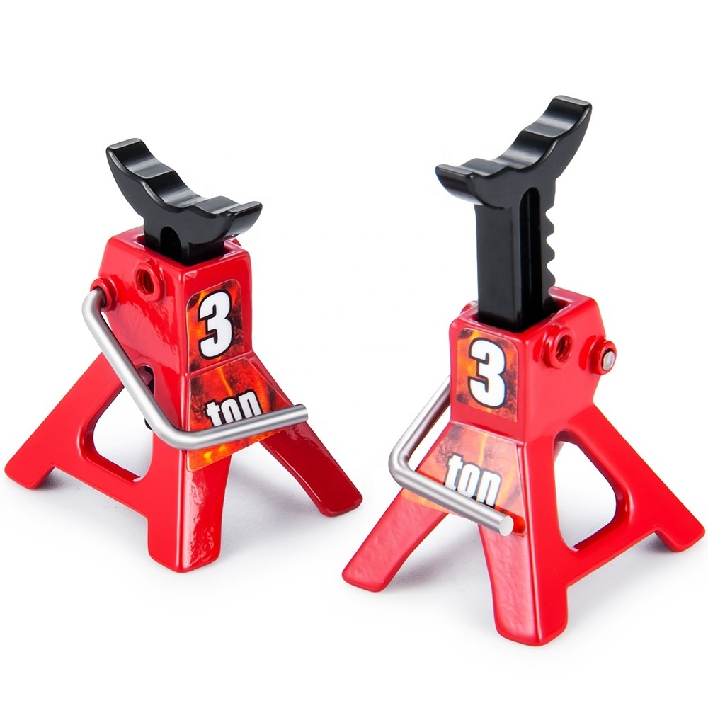 Metal TRX-4M Jack Stands Lift Rack Repair Tools Height Adjustable for 1/18 1/24 RC Crawler TRX4M SCX24 AX24 FMS FCX24 Spare Part