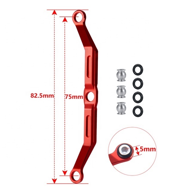 Metal Steering Link Linkage for 1/18 RC Crawler Car TRX4M TRX-4M Bronco K10 Upgrade Parts