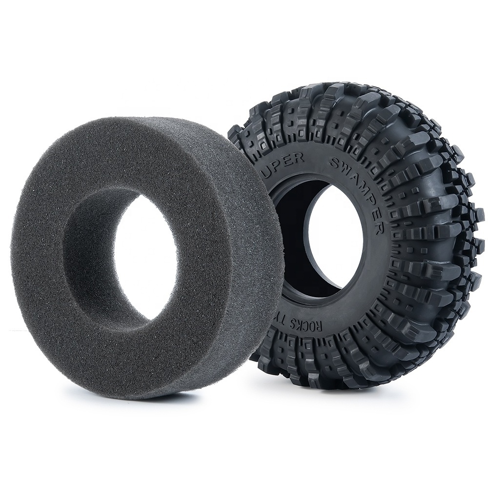 RC Control Parts 2.2inch Rubber Tires  for 1/10 SCX10 90046 TRX-4 D90 D110 RC Crawler Car