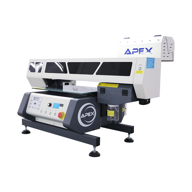 2018 Apex Inkjet flatbed format Led uv printer for wood glass printing