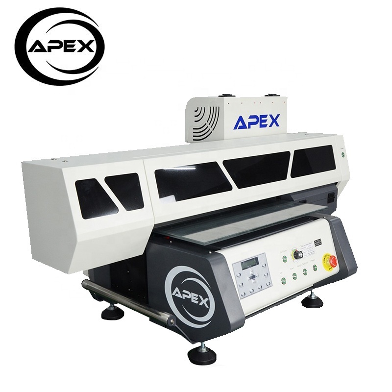 2018 Apex Inkjet flatbed format Led uv printer for wood glass printing