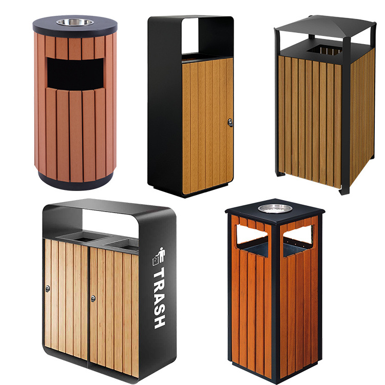 20-200L Recycling rubbish poubelle basurero sanitation dustbin stainless steel outdoor garbage trash can indoor trash waste bin