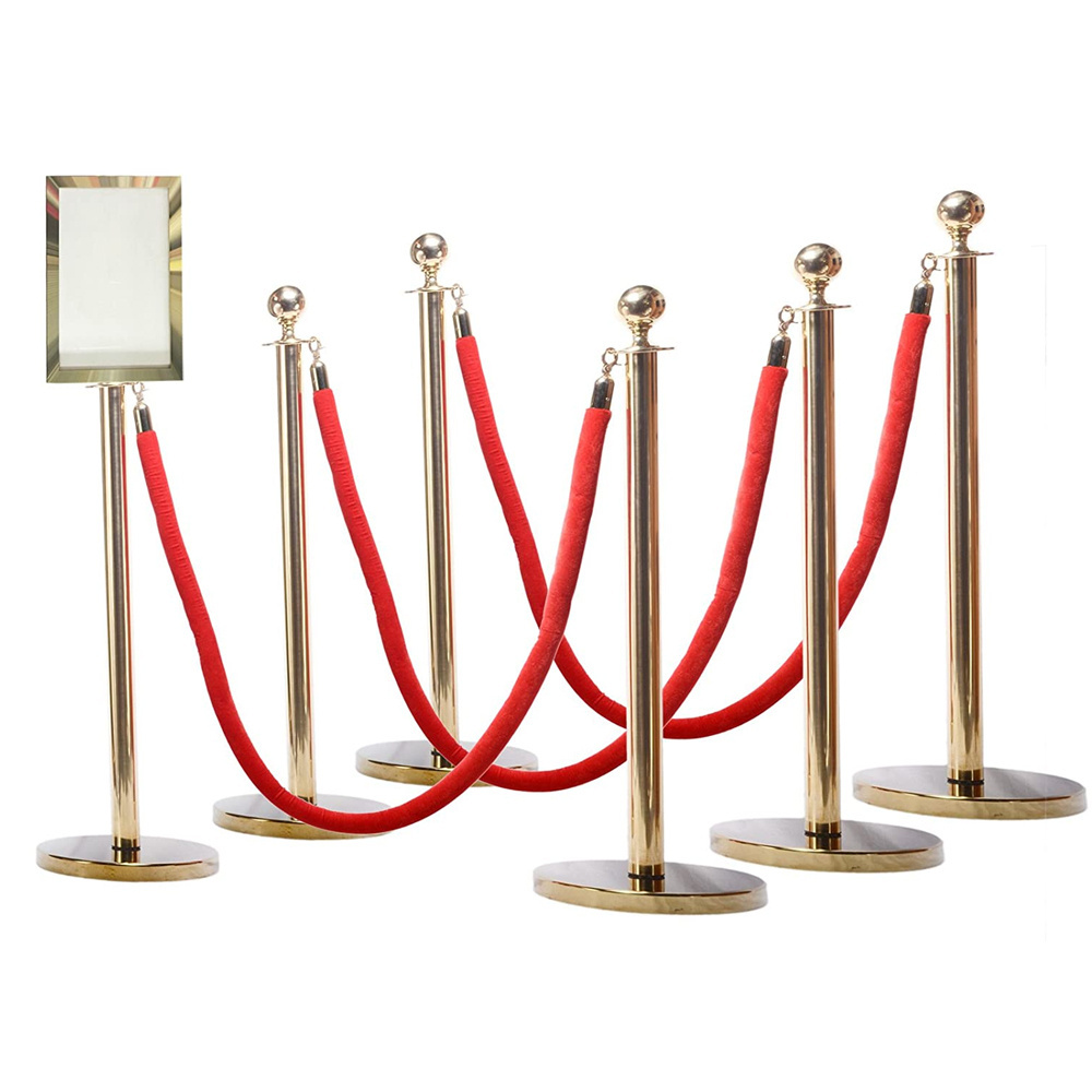 airport construction traffic barrier trumpet base queue pole line divider stand barrier bollard post queue