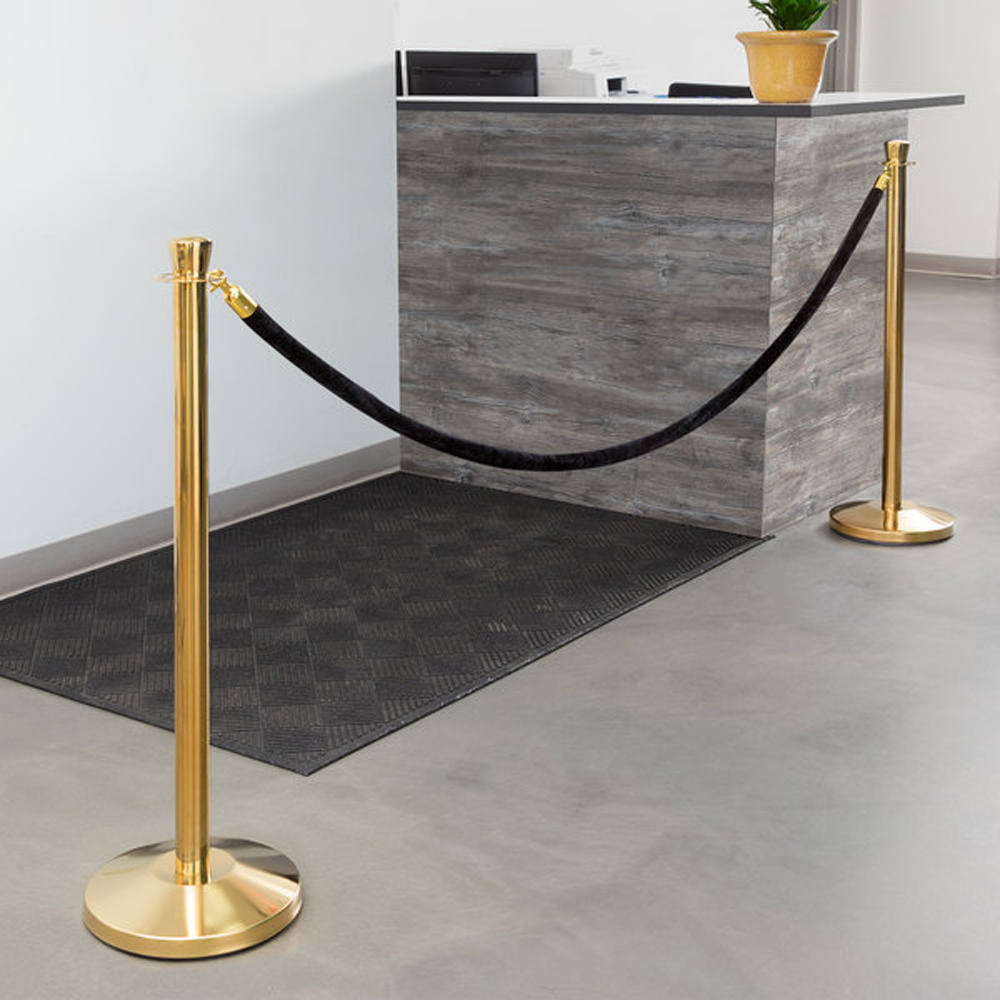 airport construction traffic barrier trumpet base queue pole line divider stand barrier bollard post queue