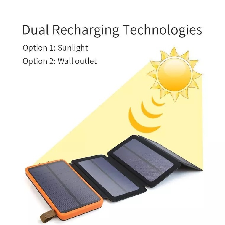 2020  New Product Solar Panel Power Bank Sunlight Power Bank