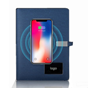 Wireless Charger Power Bank Notebook Powerbank Diary Planner Notebook With Power Bank And Usb