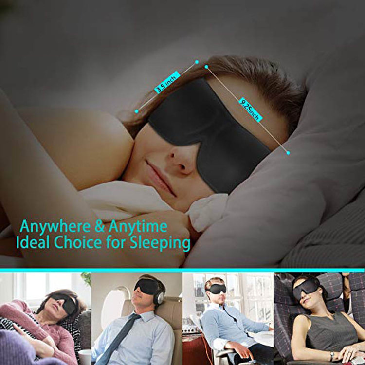 Custom Color Logo Personal Soft Fabric Eye Mask