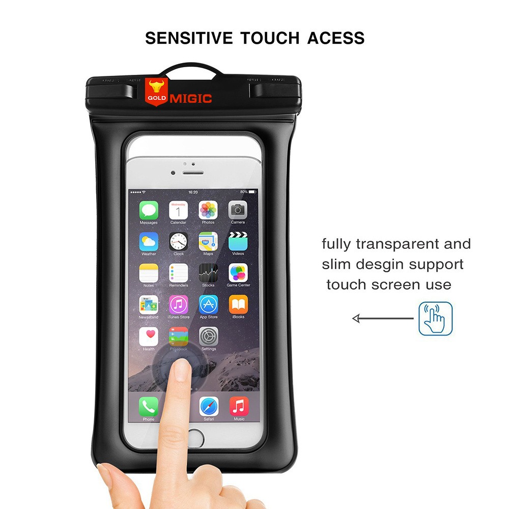 Universal IPX8 Swimming Diving Screen Touch PVC Floating Waterproof Phone Bag Phone Case for iPhone 11 Phone Cover