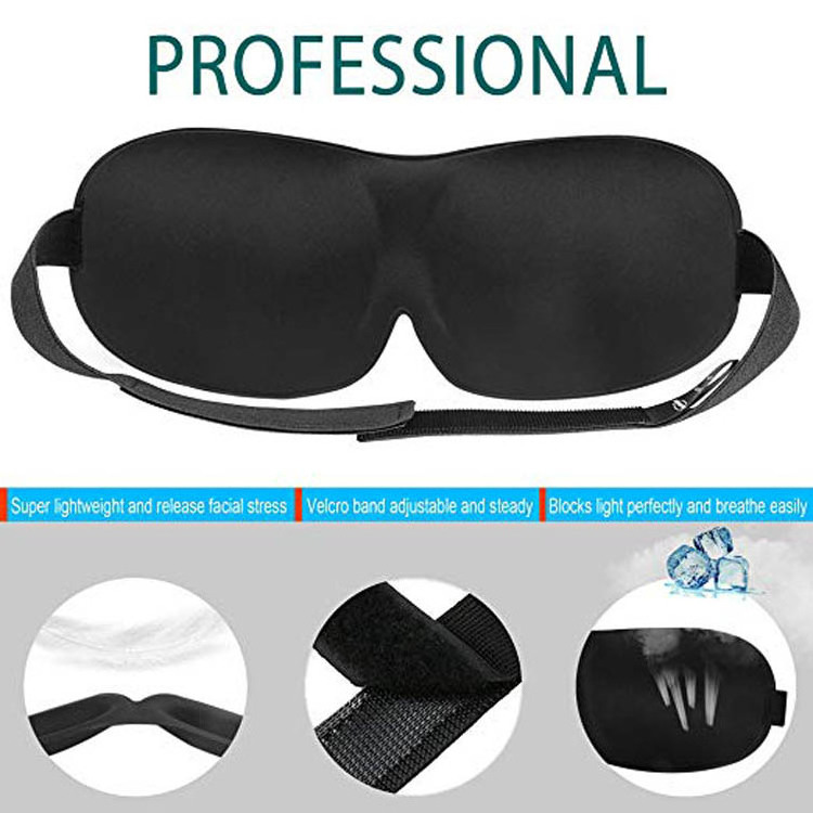 Custom Color Logo Personal Soft Fabric Eye Mask