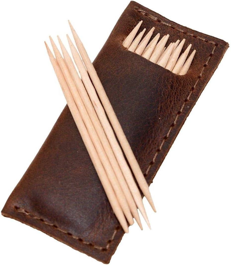 Custom Logo Toothpick Holder Pocket Toothpick Holder With Case