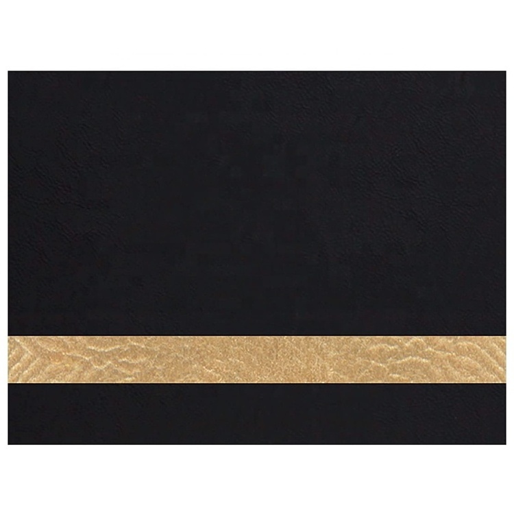 Wholesale Personalized Custom Blank Faux Leather Fabric Sheet 12x24 Safe Laser Engrave Golden Leatherette With Heat Adhesive