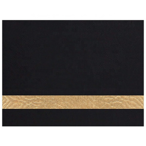 Wholesale Personalized Custom Blank Faux Leather Fabric Sheet 12x24 Safe Laser Engrave Golden Leatherette With Heat Adhesive