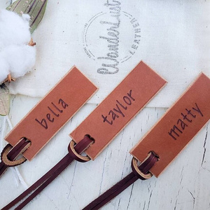 Personalized Travel Designer Luggage Tag Custom Logo Luggage Leather Tags For Backpack Bags or Dogs