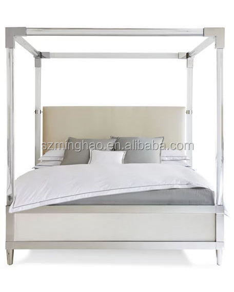 Transparent Acrylic Lucite Bed Frame Modern Bedroom Furniture Clear Bed Frame