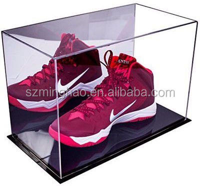 Manufacturer customized acrylic shoe display case, clear shoe bo