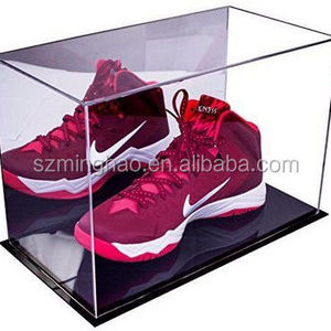 Manufacturer customized acrylic shoe display case, clear shoe bo