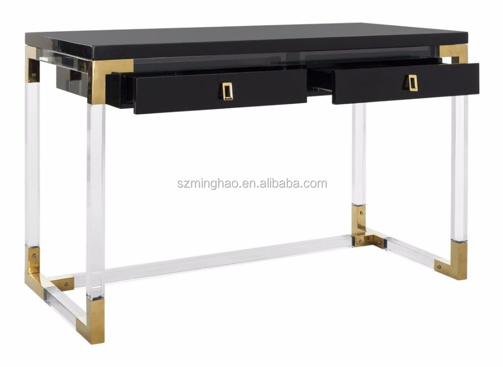 2018 new black acrylic writing desk