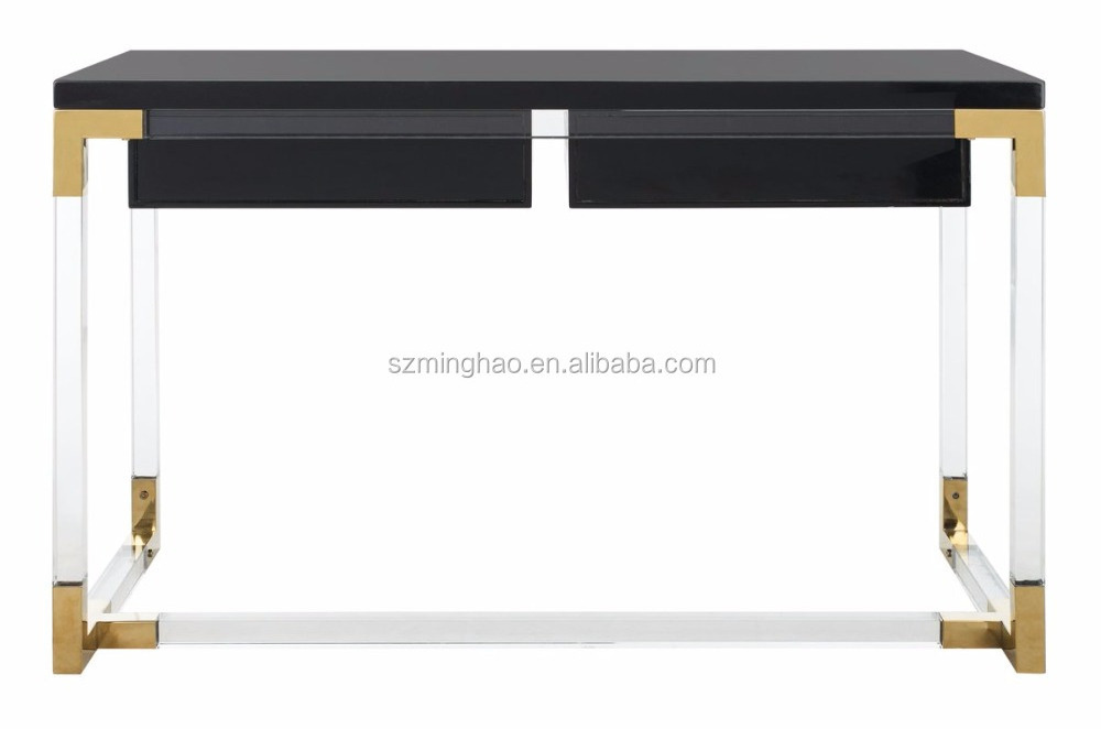 2018 new black acrylic writing desk