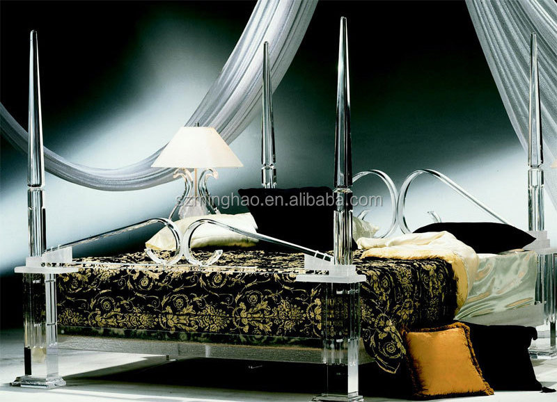 Factory modern acrylic headboard acrylic bed frame