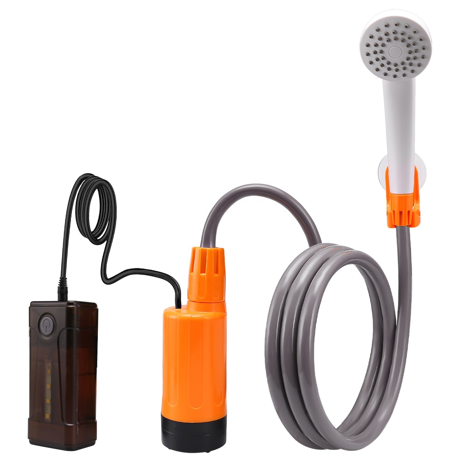 2023 New Portable Camping Shower Outdoor Camp Shower Pump Electric Rechargeable Portable Camping Shower