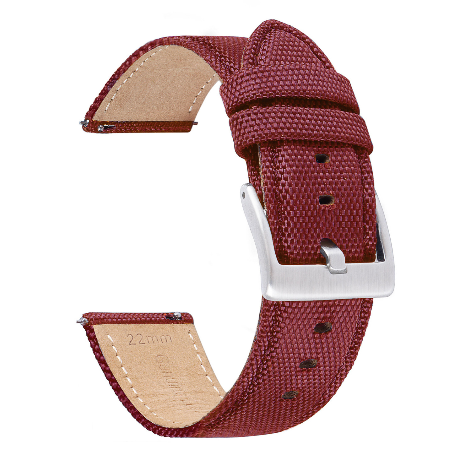 MINGJIANG Nylon canvas leather strap 20/22mm quick release nylon Sailcloth watch band strap