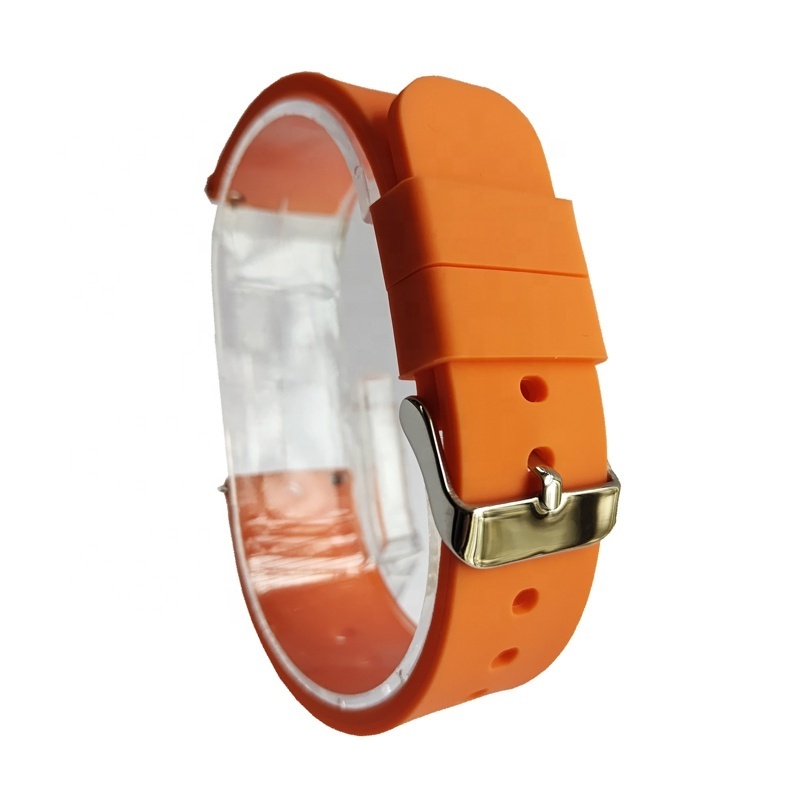 Wholesale Custom Silicone Rubber Strap with Hole Wrist Band