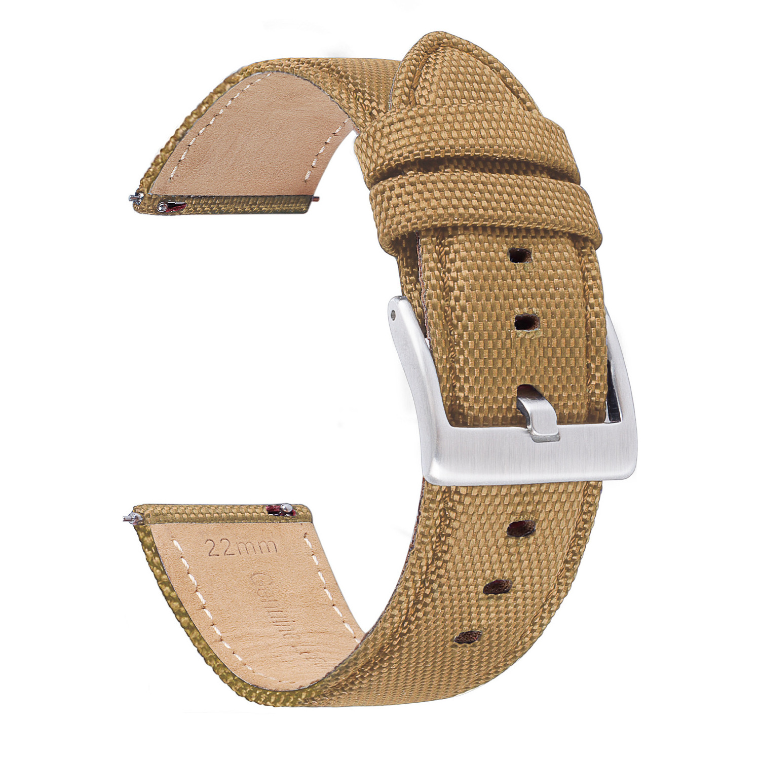 MINGJIANG Nylon canvas leather strap 20/22mm quick release nylon Sailcloth watch band strap