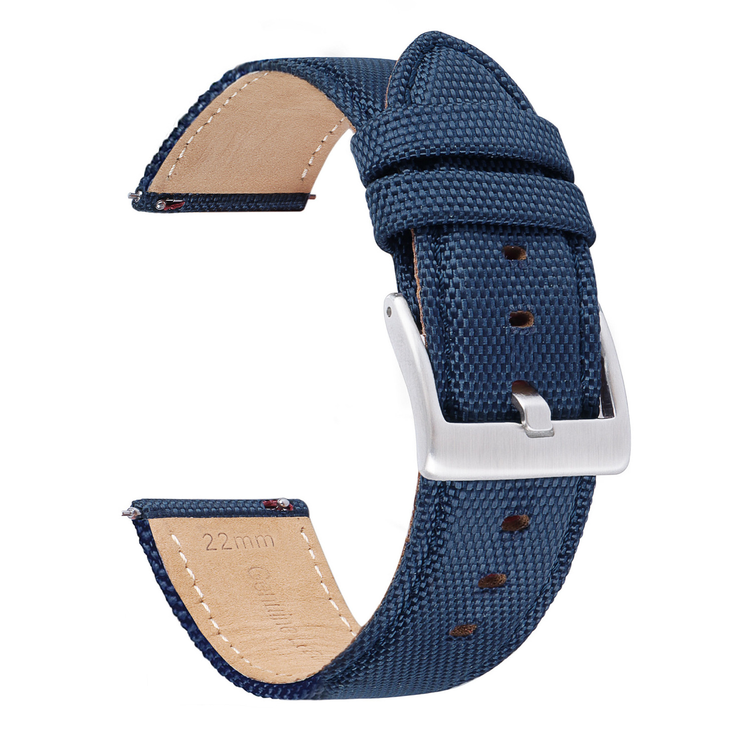 MINGJIANG Nylon canvas leather strap 20/22mm quick release nylon Sailcloth watch band strap