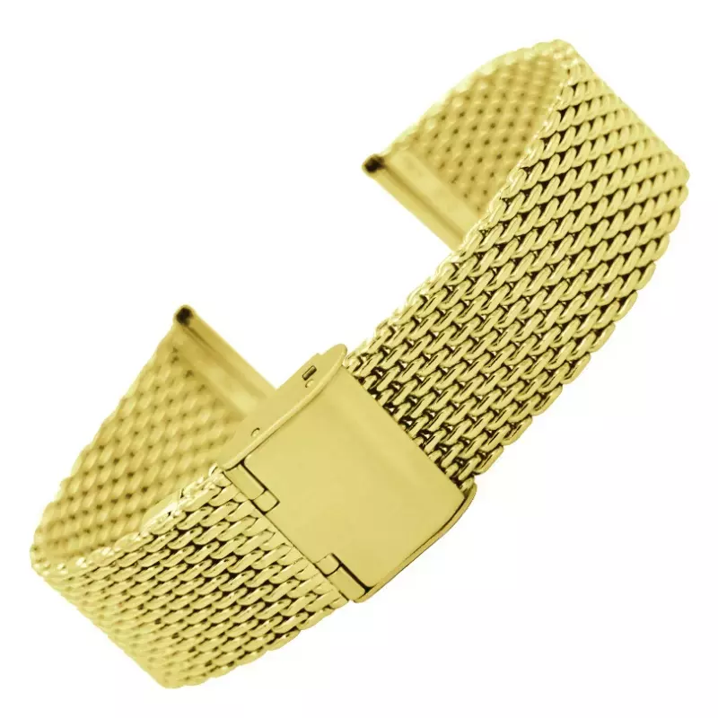 MINGJIANG 1.0mm Mesh 18mm 20mm watch strap stainless steel strap steel for watches