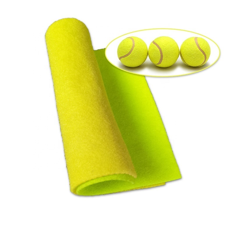 High quality PET soft tennis ball nonwoven 1-6mm customized tennis felt  fabric cloth