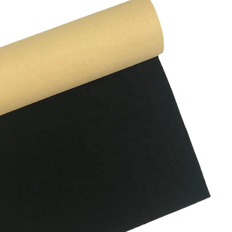 Spot environmental protection black with glue needled cloth bottom flocking cloth jewelry boxflannelette source manufacturers