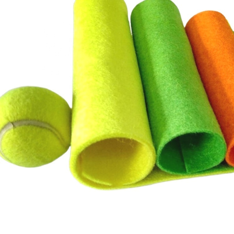 nonwoven polyester tennis ball cricket ball felt fabric sports felt needle punch non woven fabric