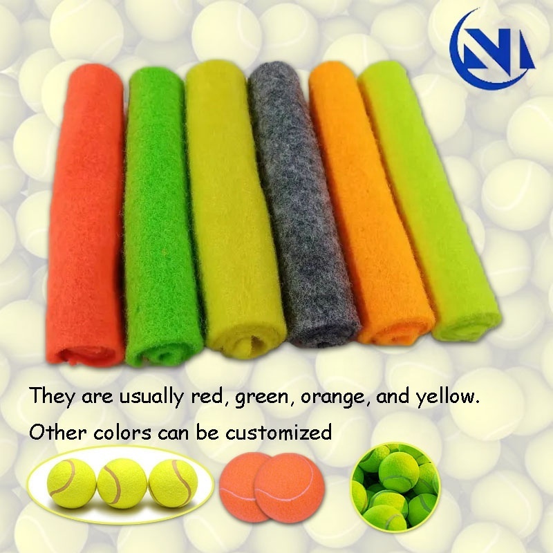 Manufacturers supply green/yellow 100% polyester tennis felt needle punched non woven for tennis ball