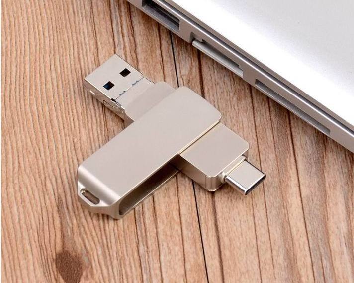 2GB 4GB 8GB 16GB 2.0 3.0 Type C Flashdrive 3 in 1 memory stick pendrive OTG USB Disk Drive Jump Drive 3 in 1 Usb Flash Drive