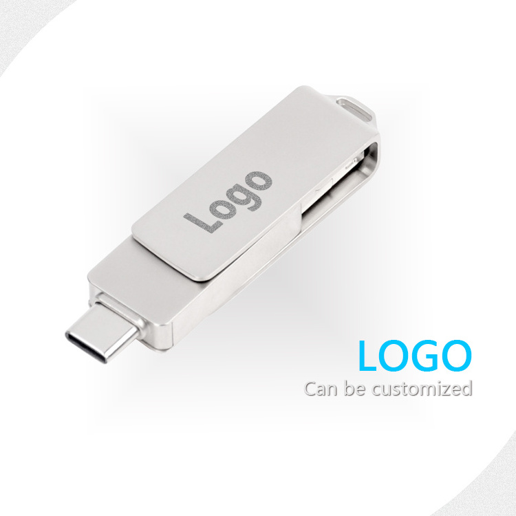 2GB 4GB 8GB 16GB 2.0 3.0 Type C Flashdrive 3 in 1 memory stick pendrive OTG USB Disk Drive Jump Drive 3 in 1 Usb Flash Drive