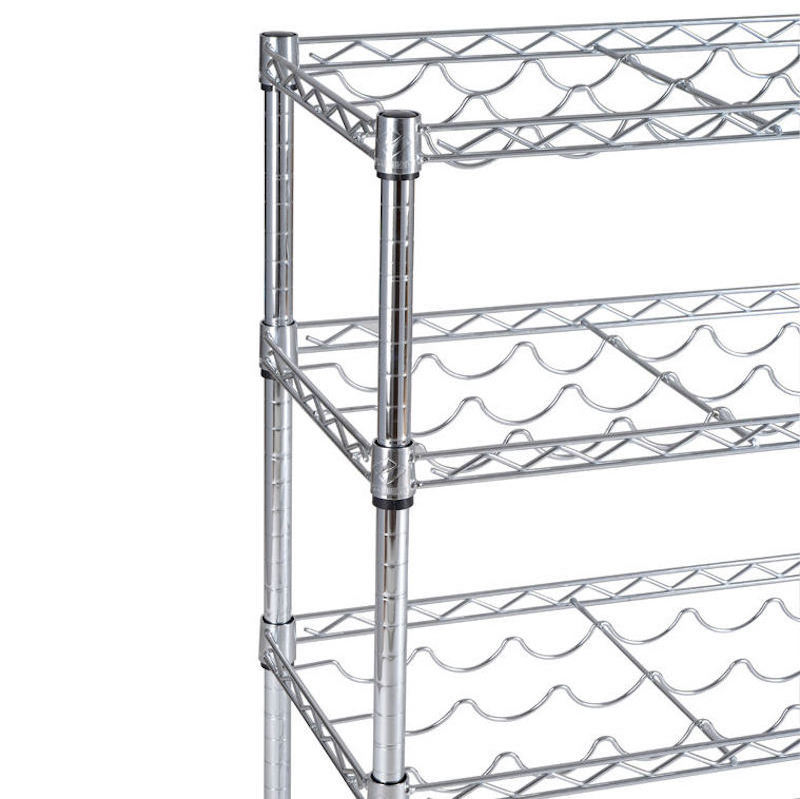 Multifunction Cold Room Green Epoxy Approval 4 Tiers Adjustable Wire Shelving