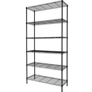 6-Shelf Adjustable Heavy Duty Storage Shelving Unit, Metal Organizer Wire Rack for Laundry Bathroom Kitchen Closet No Wheels