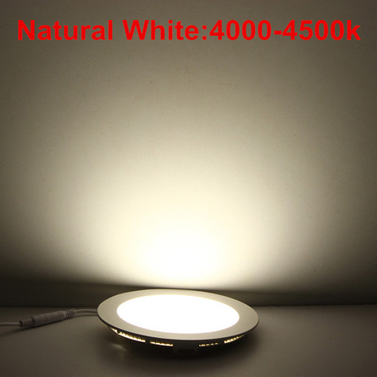 Panel de luz LED 3W 6W led recessed panel light 9W Lampara Empotrado Led 12w 18W led panel lamp PLAFON LED ceiling panel light