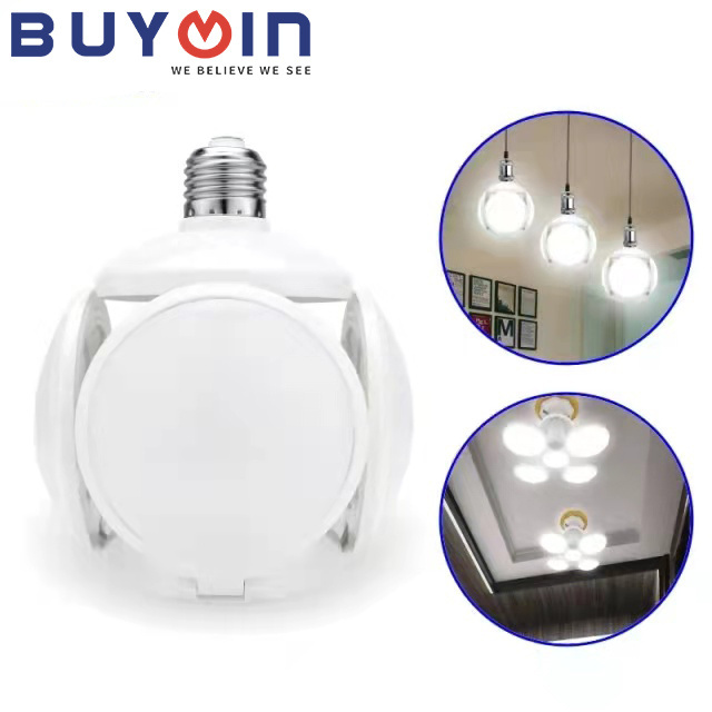 China Manufacture AC85-265V Lamparas led Folding Bulb E27 Football UFO Lamp 360 degree Led bulb lights Spotlight 40W FOCO LED